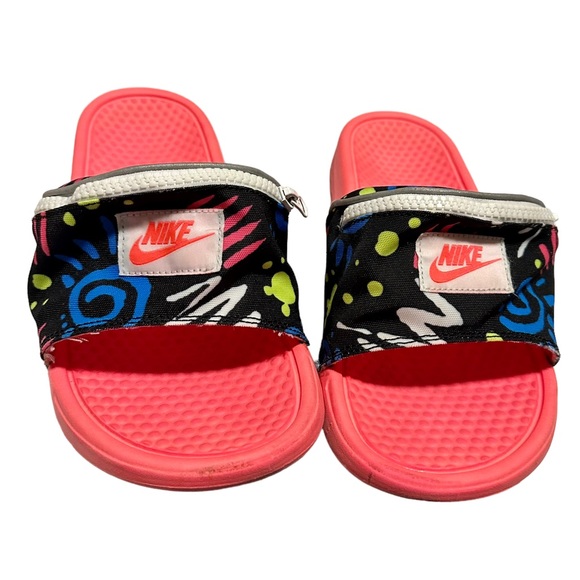 Nike Other - Nike, fanny, pack, slides, pink, blue, size 10